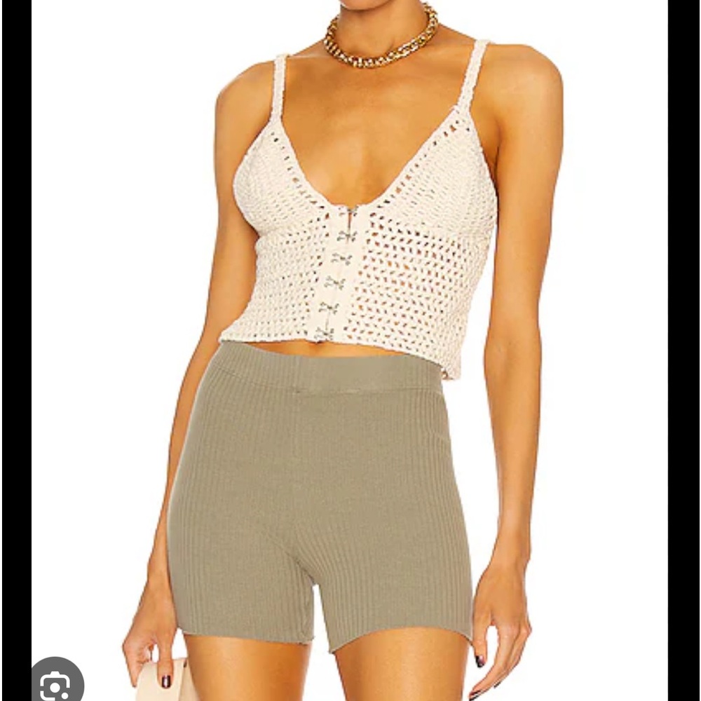 Simkhai Minnie crochet crop top